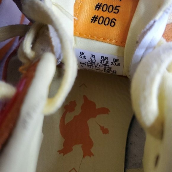 Puma Pokemon Slipstream Lo Jr Charmander Shoe Sneaker Mens Kid Youth Size 5.5 US - Picture 11 of 11